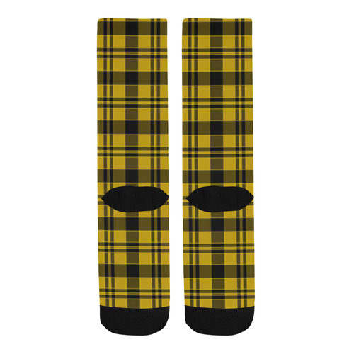 Yellow and Black Tartan Trouser Socks