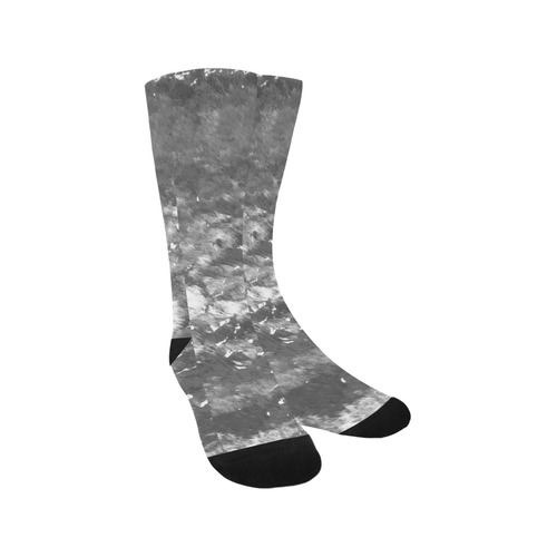 Artistic knee Socks : grey, black Trouser Socks