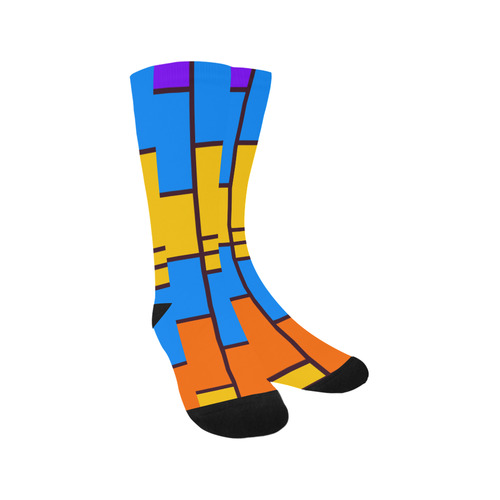 Shapes in retro colors Trouser Socks