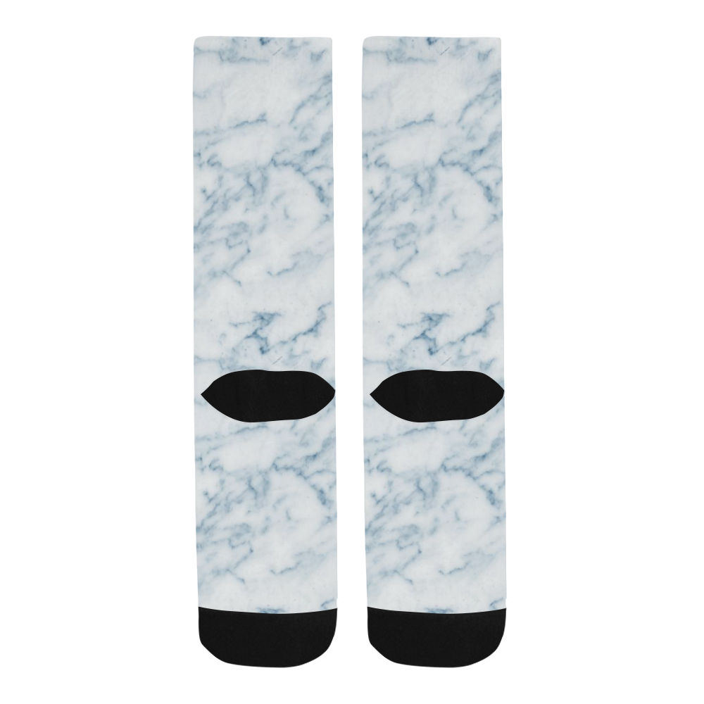 Italian Marble,Rimini Blu,white,blue Trouser Socks