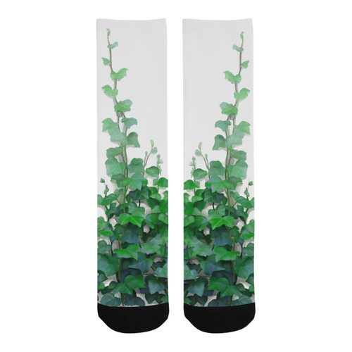 Watercolor Ivy - Vines, plant watercolor Trouser Socks