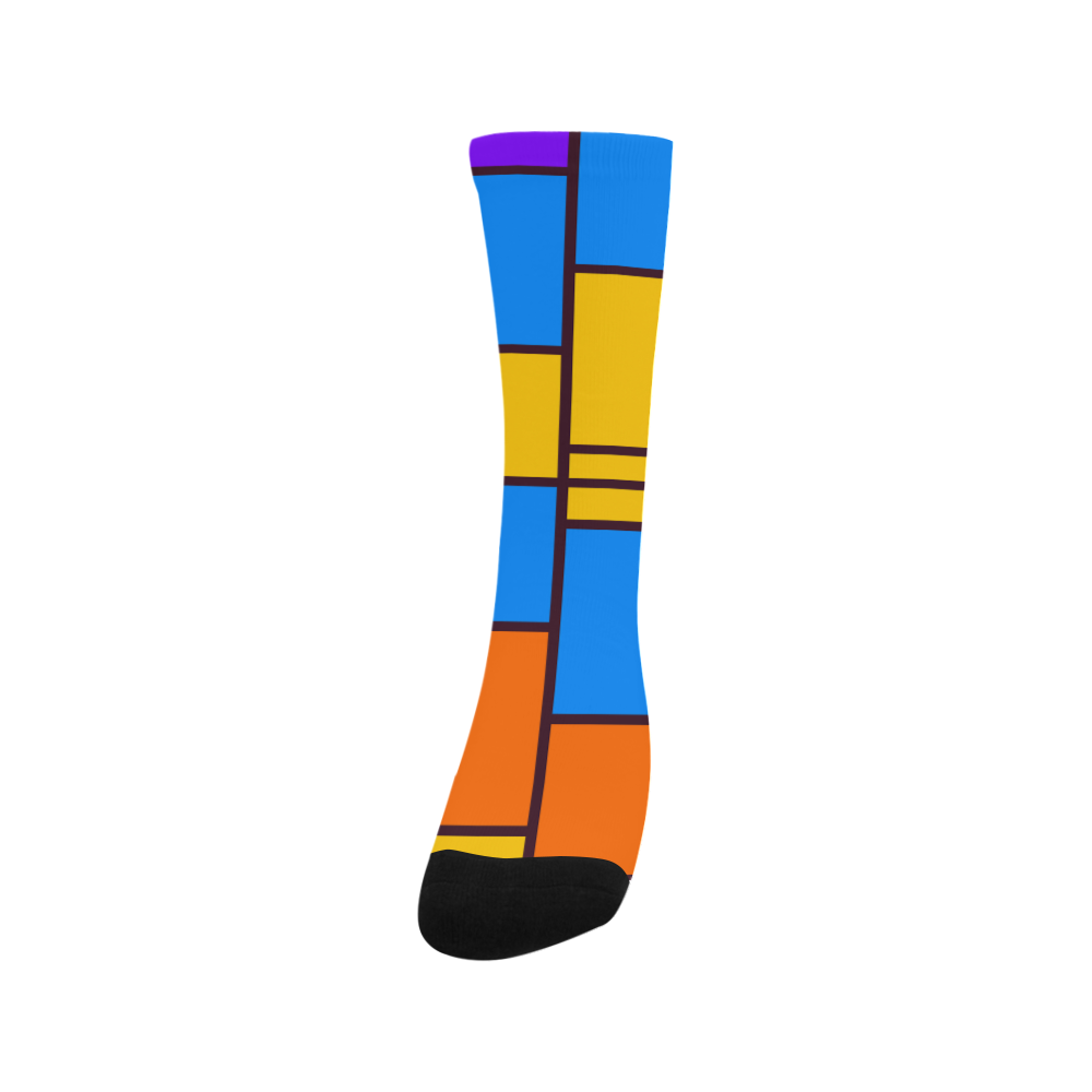 Shapes in retro colors Trouser Socks