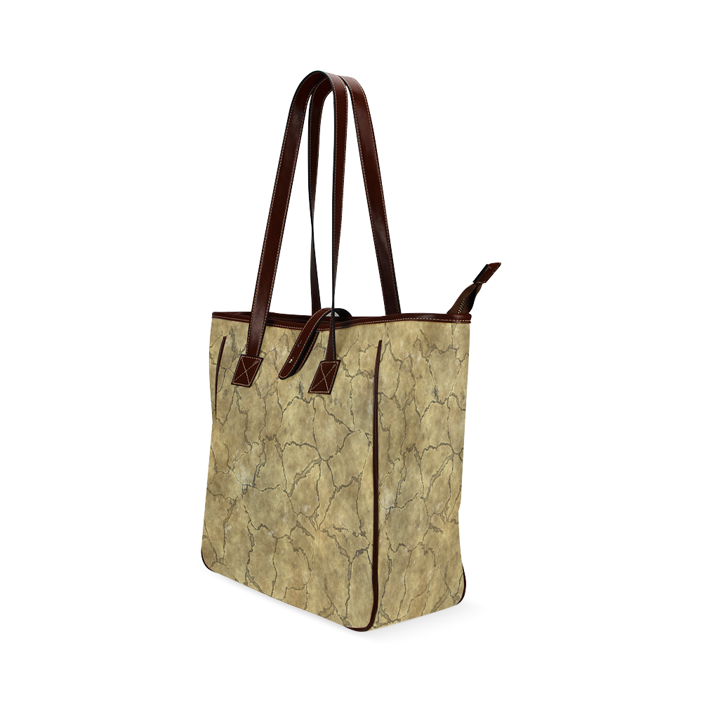 Cracked skull bone surface A by FeelGood Classic Tote Bag (Model 1644)