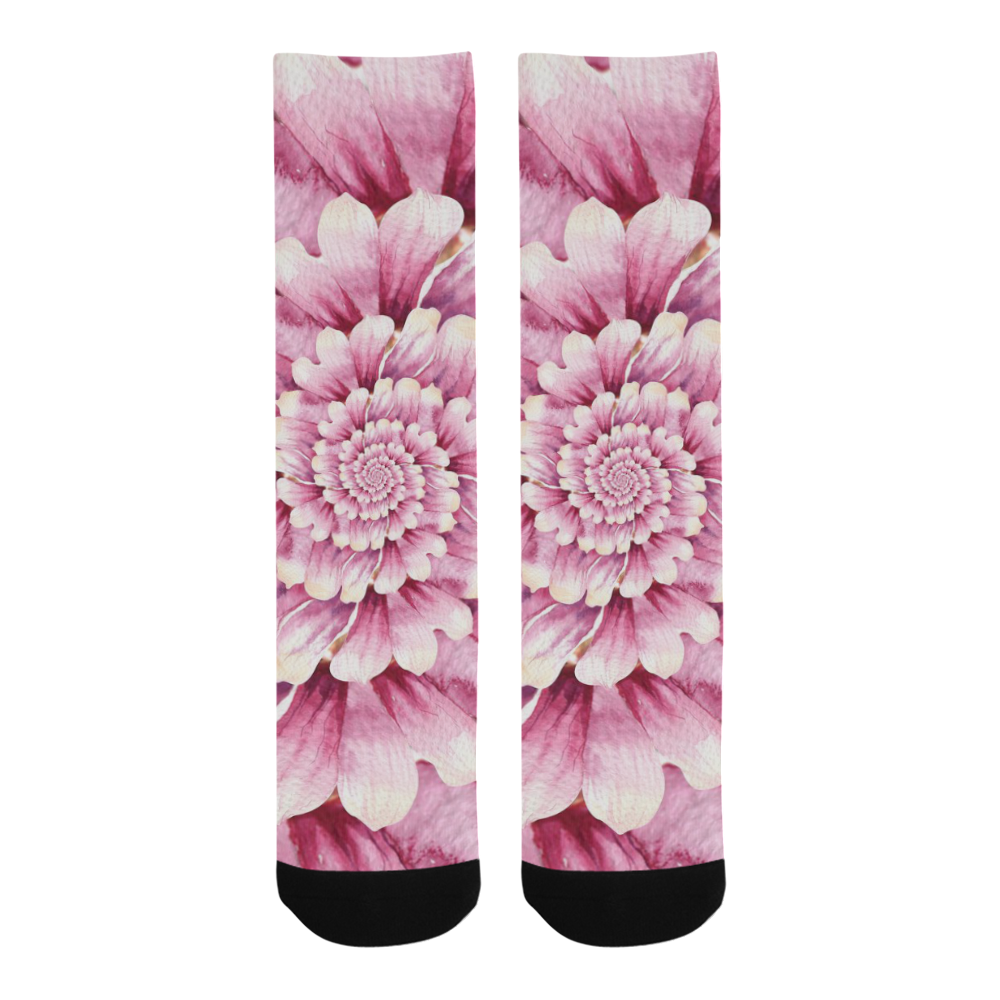 Flower Swirls Trouser Socks