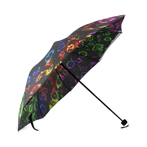 Rainbow Droplets Foldable Umbrella (Model U01)