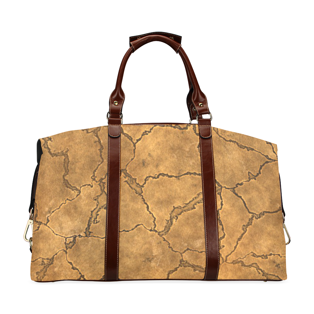 Cracked skull bone surface C by FeelGood Classic Travel Bag (Model 1643) Remake