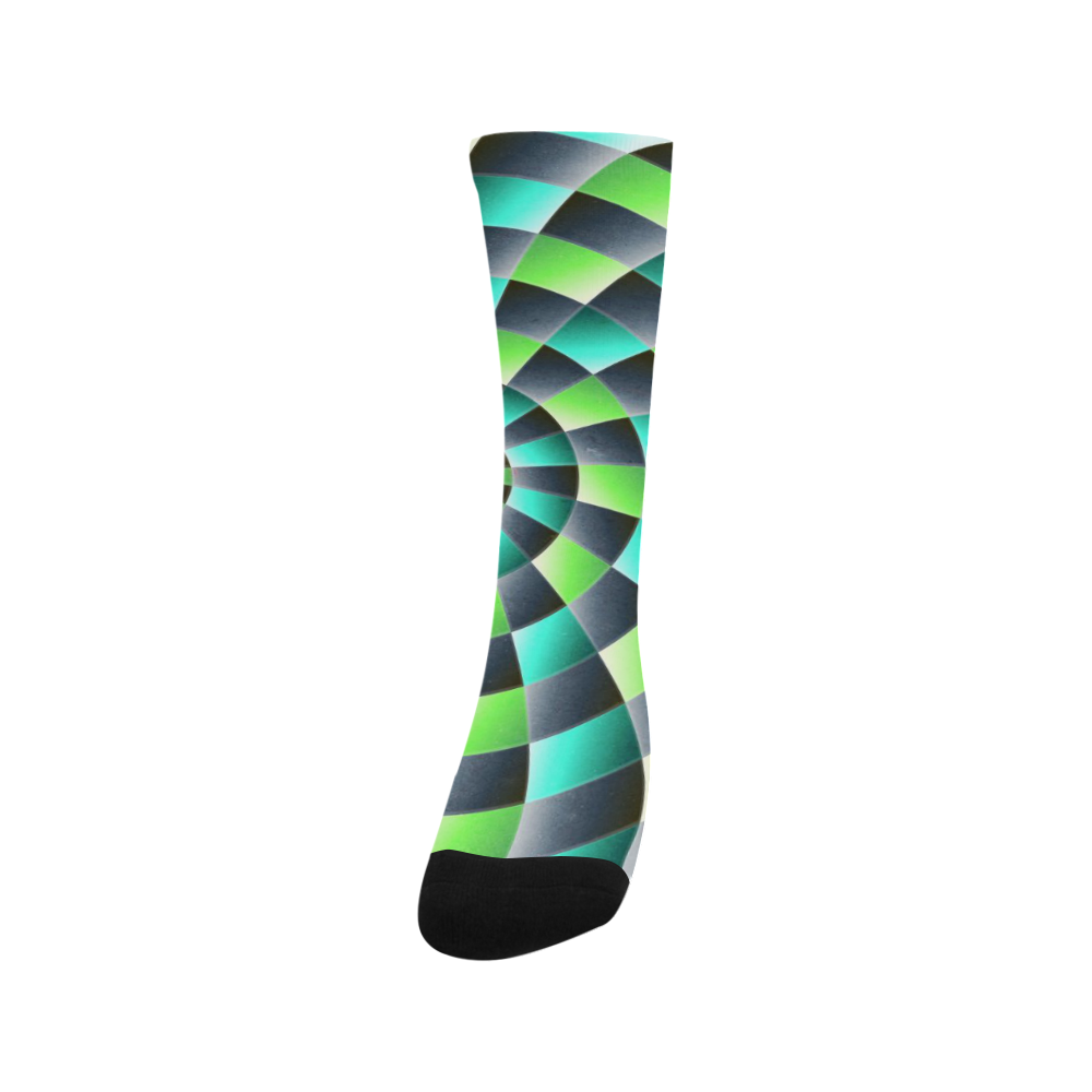 glossy spirals Trouser Socks