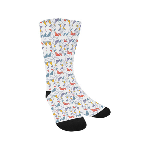 floral geometric seamless oriental Trouser Socks