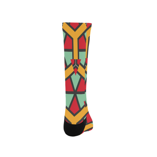 Honeycombs triangles and other shapes pattern Trouser Socks