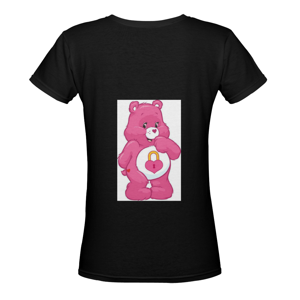 Love a lot bear Women's Deep V-neck T-shirt (Model T19)