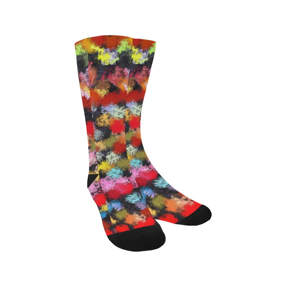 Colorful paint strokes Trouser Socks