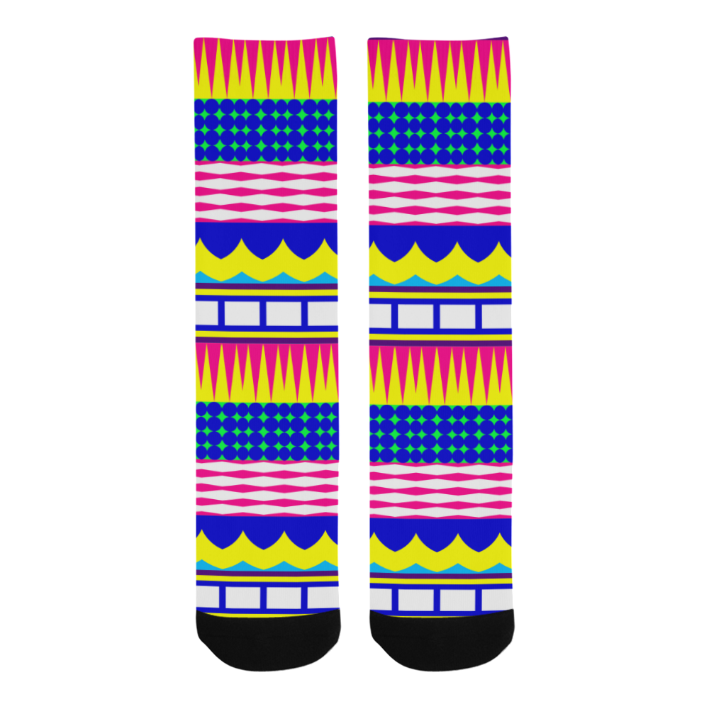 Rectangles waves and circles Trouser Socks
