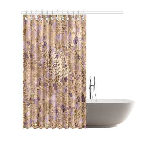 trendy abstract mix C by FeelGood Shower Curtain 72"x84"