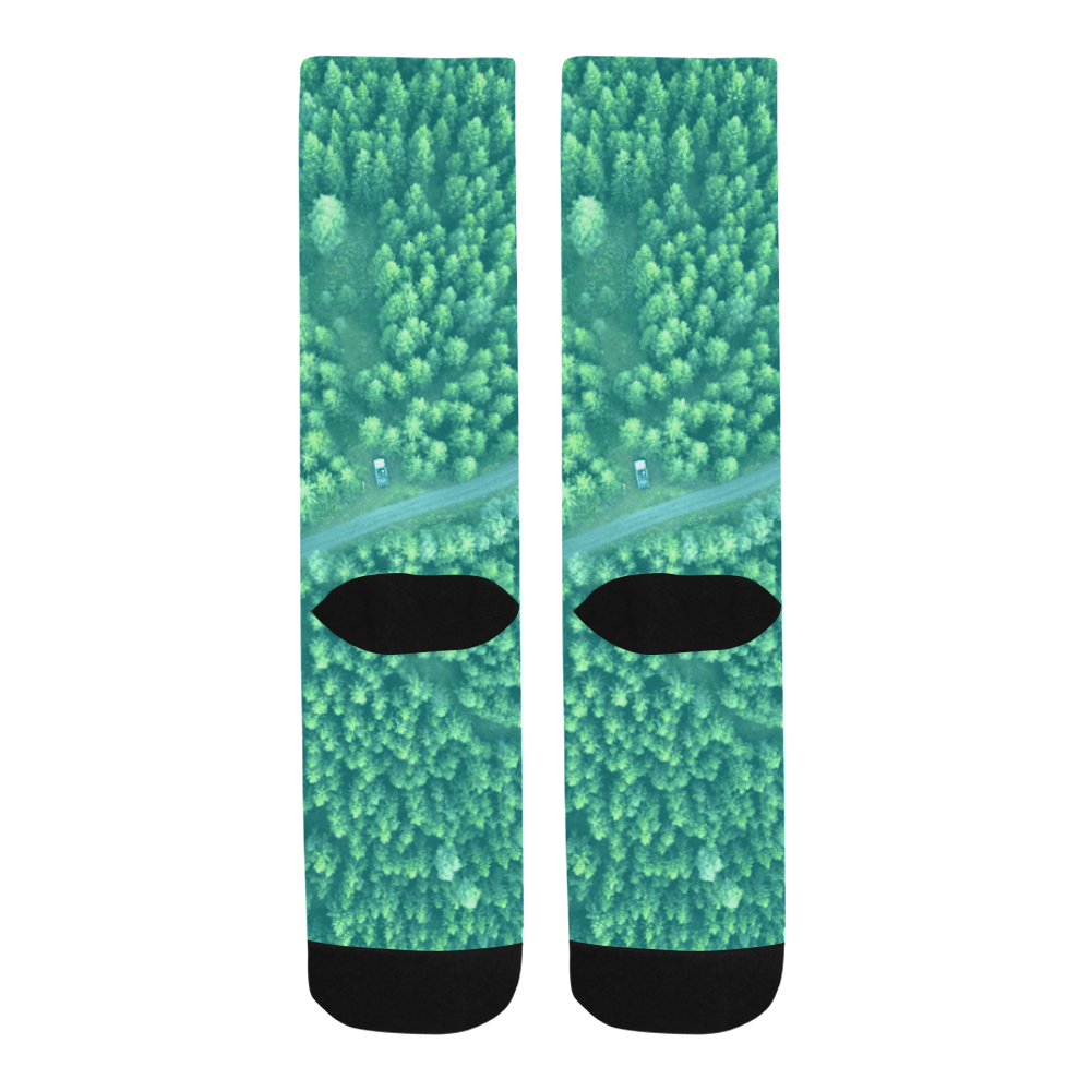 Designers green Socks : Green forest II Trouser Socks