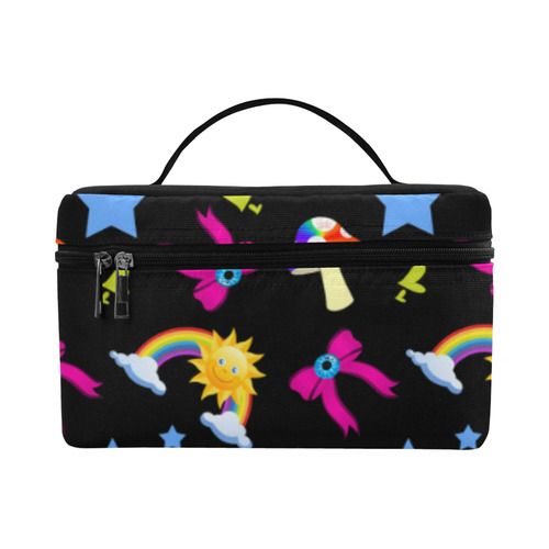 Super Bright Kawaii Rainbow Print Lunch Bag/Large (Model 1658)