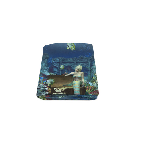 Underwater wold with mermaid Blanket 40"x50"