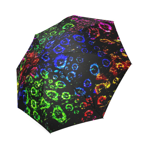 Rainbow Droplets Foldable Umbrella (Model U01)