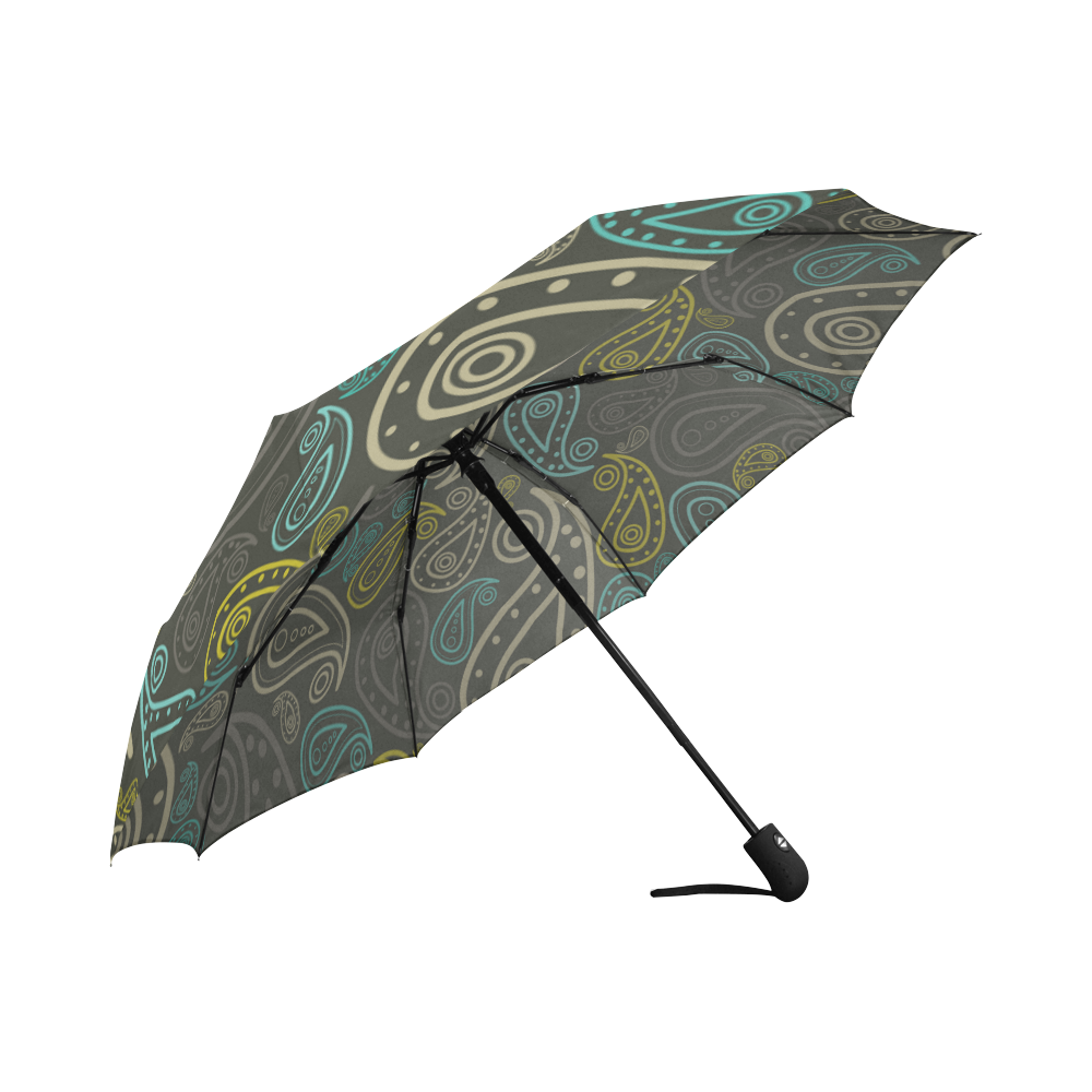 paisley art Auto-Foldable Umbrella (Model U04)