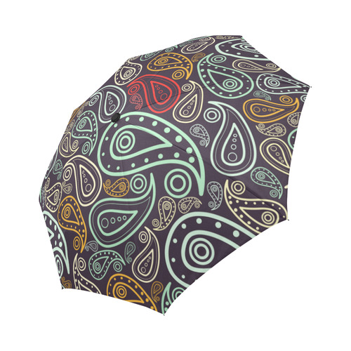 colorful paisley Auto-Foldable Umbrella (Model U04)