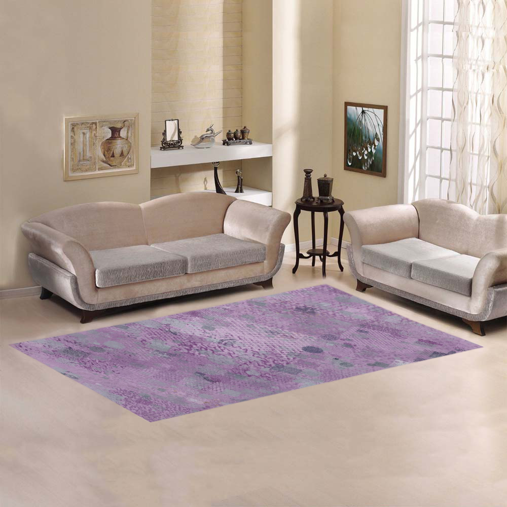 trendy abstract mix A by FeelGood Area Rug 7'x3'3''