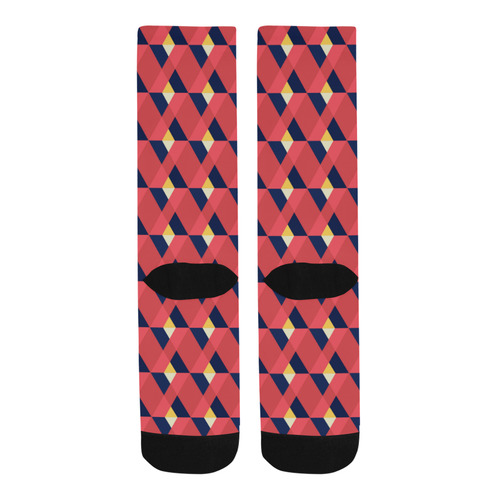 red triangle tile ceramic Trouser Socks