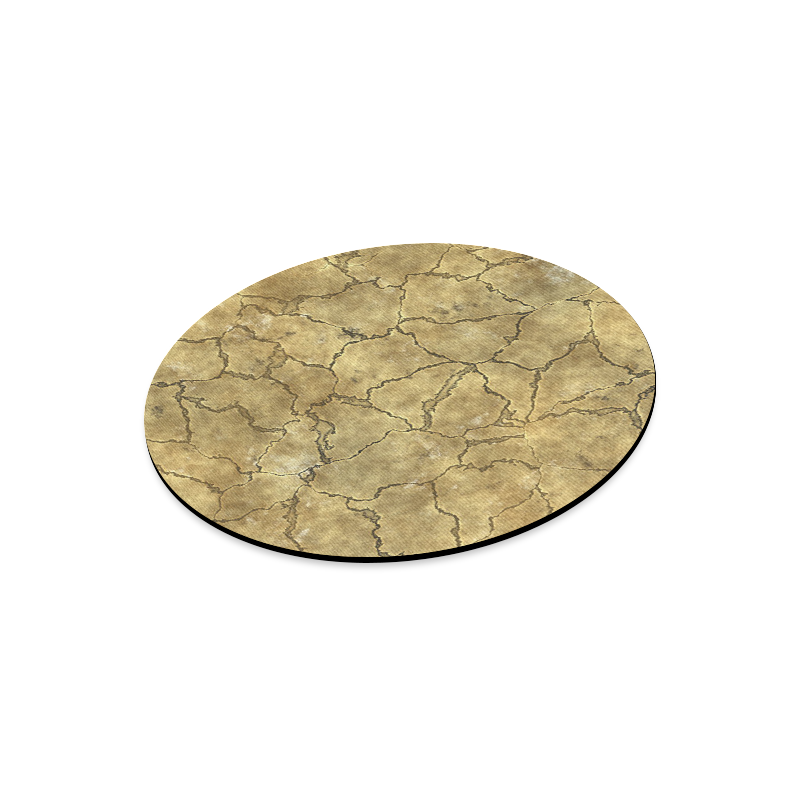 Cracked skull bone surface A by FeelGood Round Mousepad