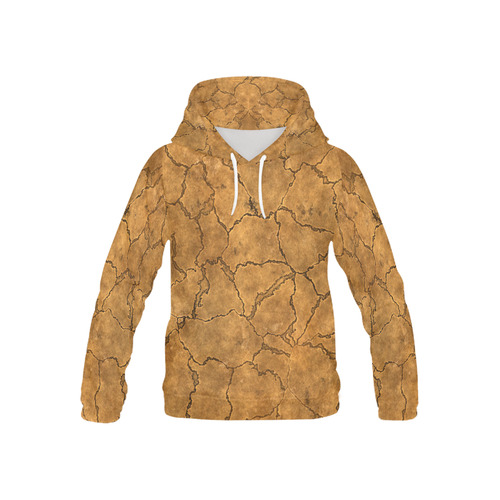 Cracked skull bone surface C by FeelGood All Over Print Hoodie for Kid (USA Size) (Model H13)