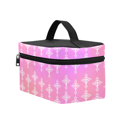 Pastel Goth Pink Crosses pattern Art Lunch Bag/Large (Model 1658)