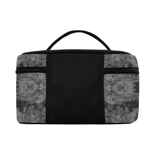 Floral Damask Dark Gray 2 Lunch Bag/Large (Model 1658)