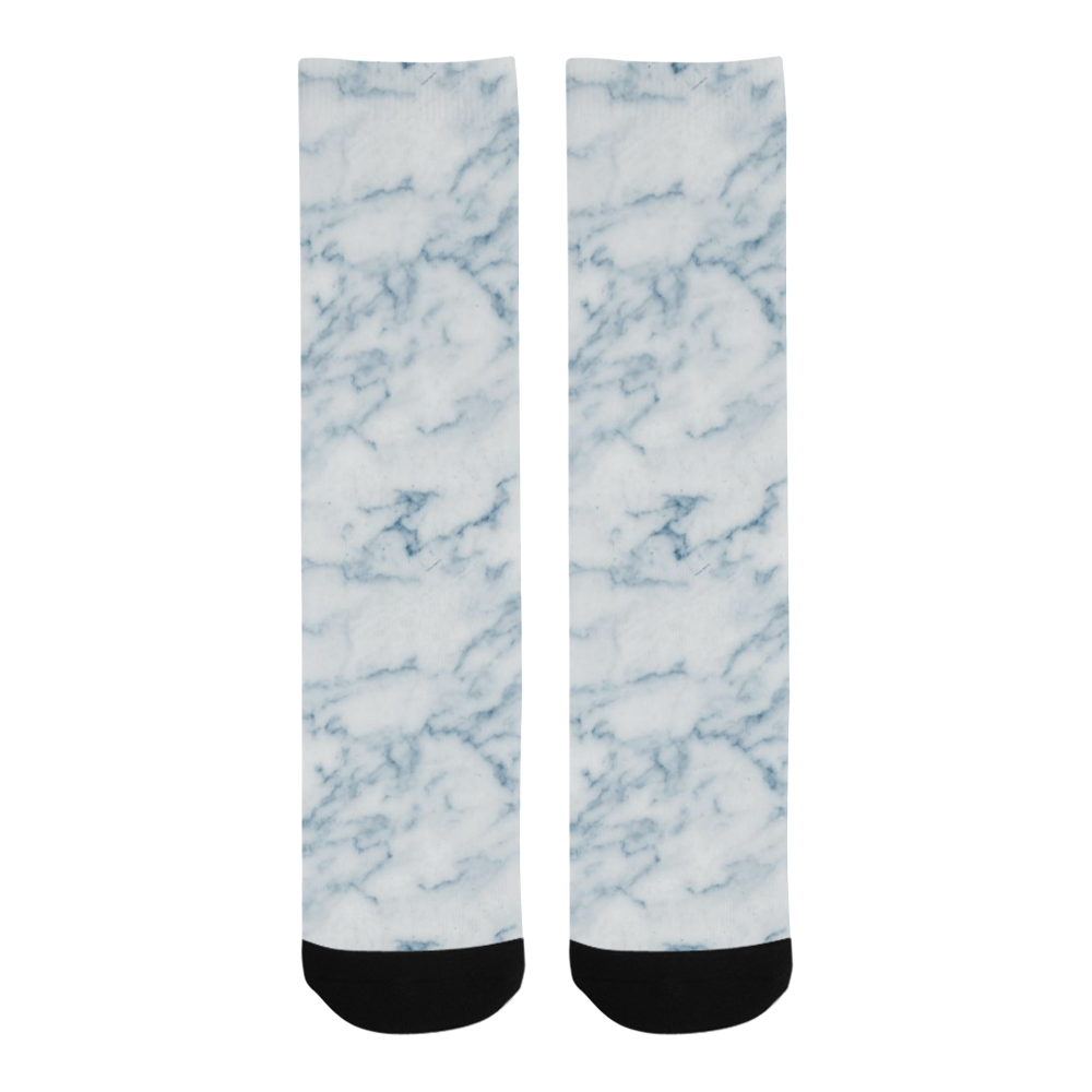 Italian Marble,Rimini Blu,white,blue Trouser Socks