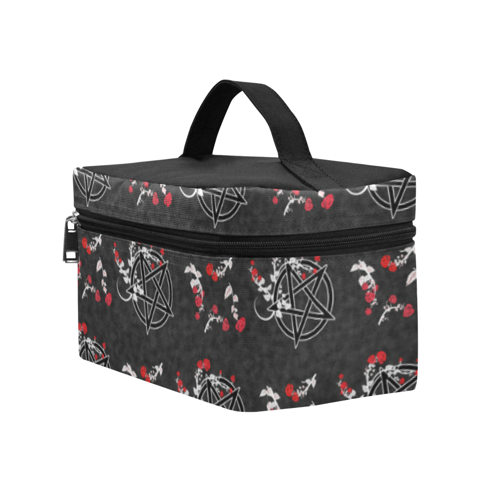 Red Roses Pentacles Pagan Goth Art Print Lunch Bag/Large (Model 1658)