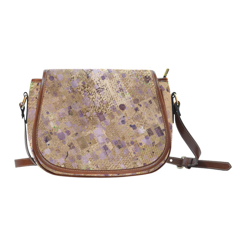 trendy abstract mix C by FeelGood Saddle Bag/Large (Model 1649)