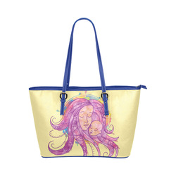 Mother's day Leather Tote Bag/Large (Model 1651)