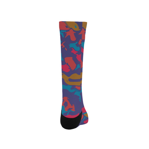 Chaos in retro colors Trouser Socks