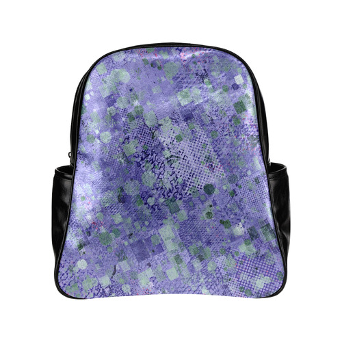 trendy abstract mix B by FeelGood Multi-Pockets Backpack (Model 1636)