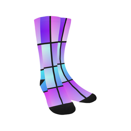 Gradient squares pattern Trouser Socks