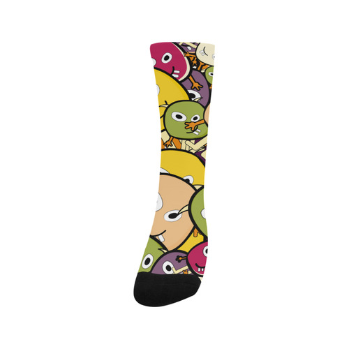 monster colorful doodle Trouser Socks