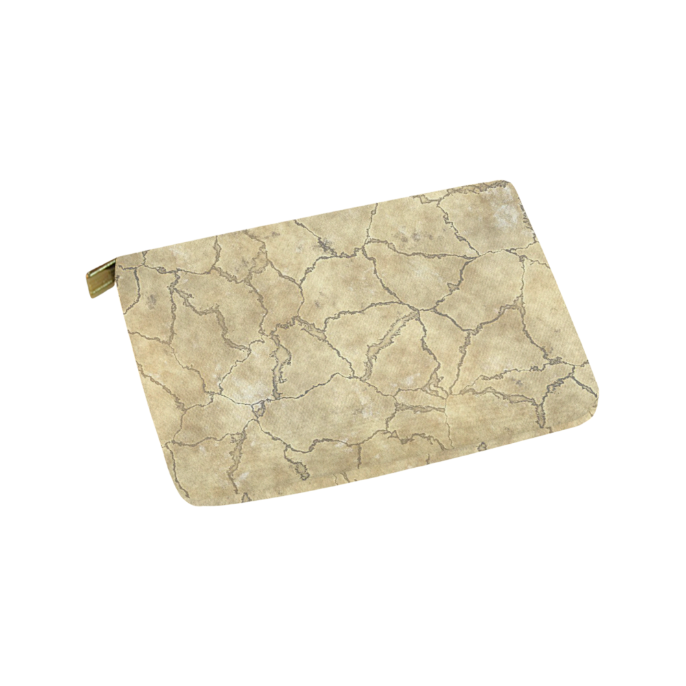 Cracked skull bone surface B by FeelGood Carry-All Pouch 9.5''x6''