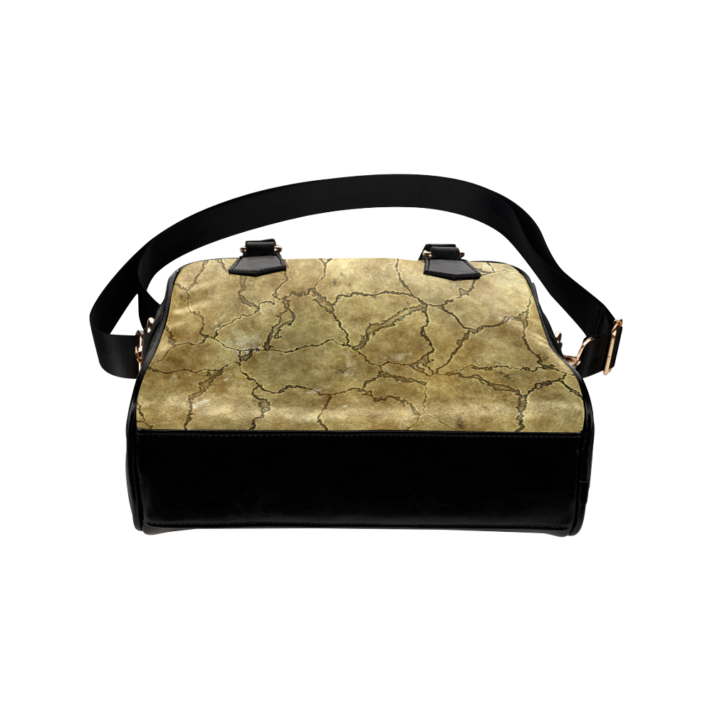 Cracked skull bone surface A by FeelGood Shoulder Handbag (Model 1634)