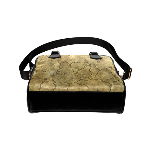 Cracked skull bone surface A by FeelGood Shoulder Handbag (Model 1634)