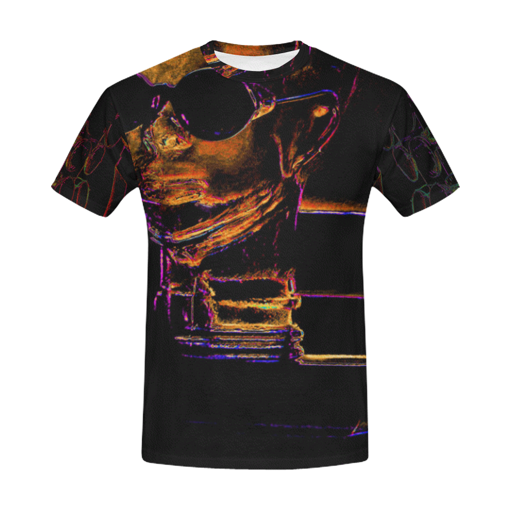 EYE ON U All Over Print T-Shirt for Men (USA Size) (Model T40)