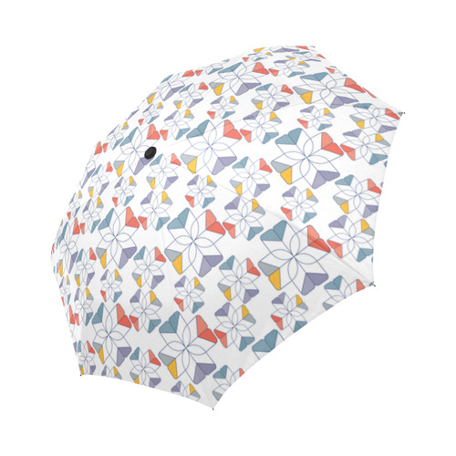 floral geometric seamless oriental Auto-Foldable Umbrella (Model U04)