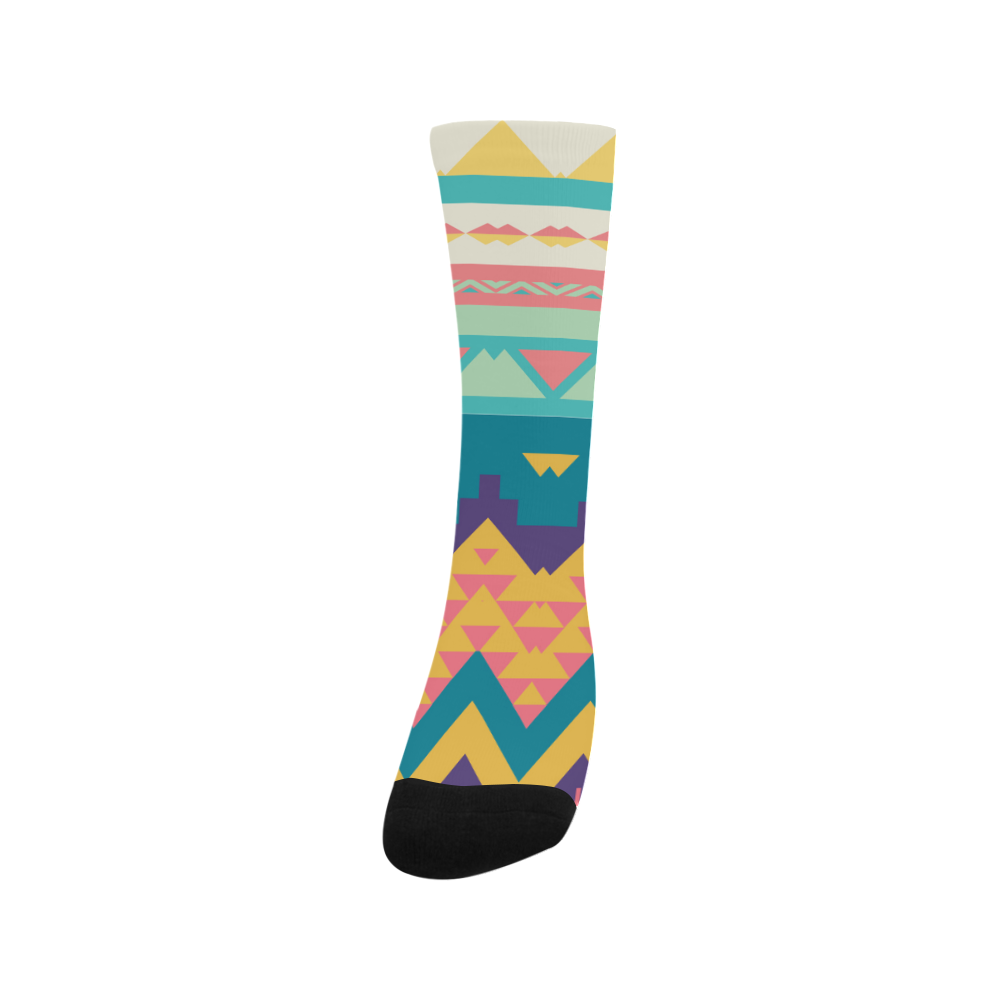 Pastel tribal design Trouser Socks