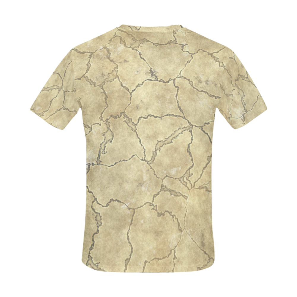 Cracked skull bone surface B by FeelGood All Over Print T-Shirt for Men (USA Size) (Model T40)