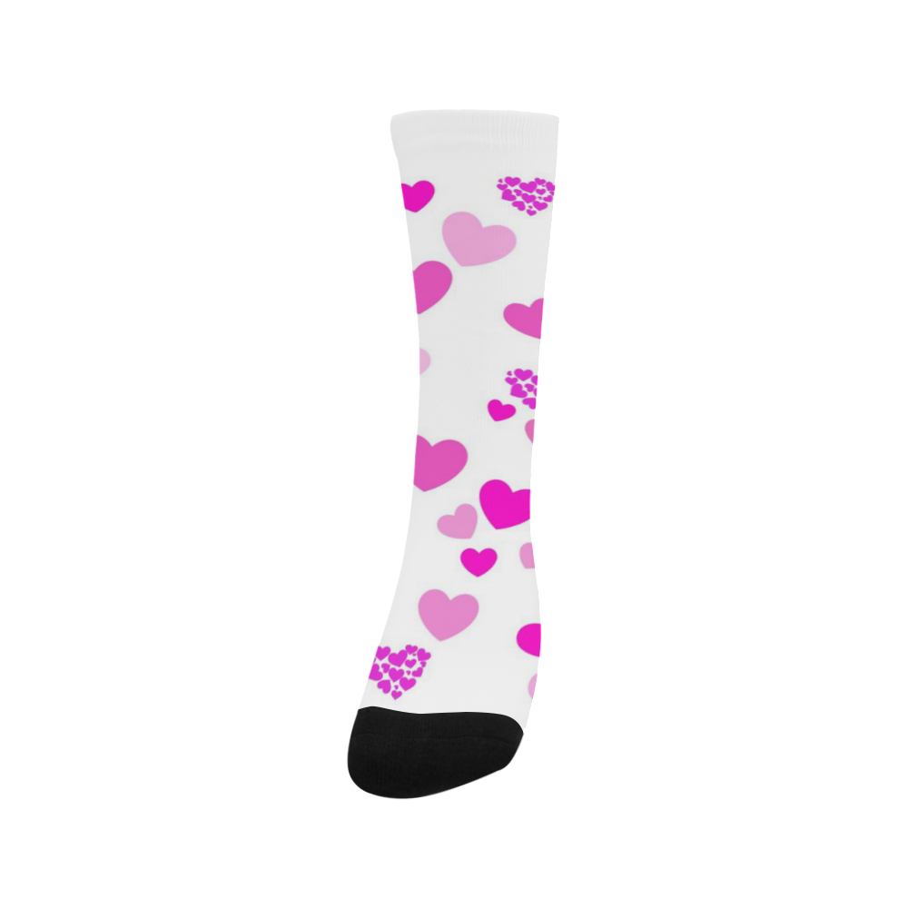 lovely Valentine-Hearts pink Trouser Socks