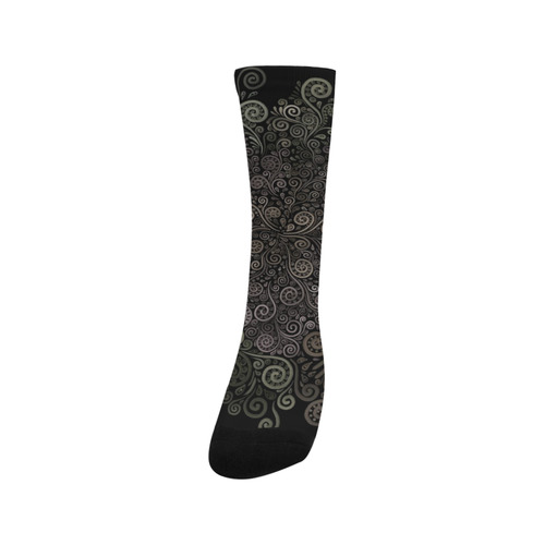 3D Psychedelic soft color Rose Trouser Socks