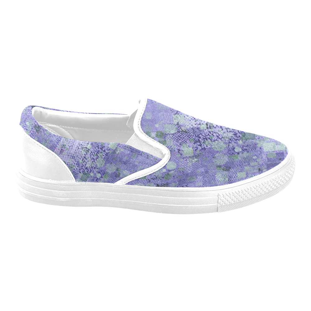 trendy abstract mix B by FeelGood Women's Unusual Slip-on Canvas Shoes (Model 019)