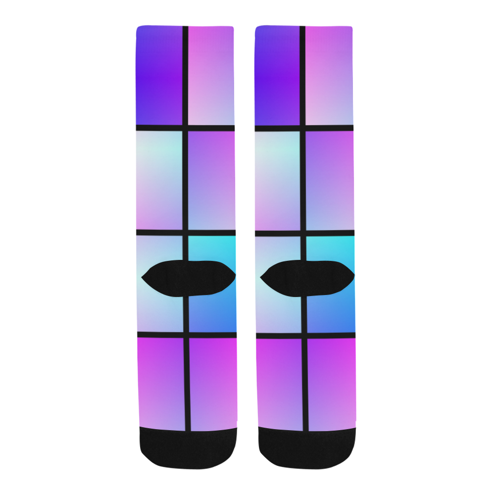 Gradient squares pattern Trouser Socks