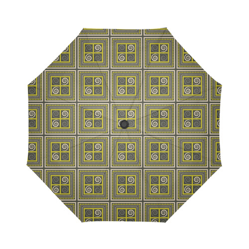 African Fabric Auto-Foldable Umbrella (Model U04)