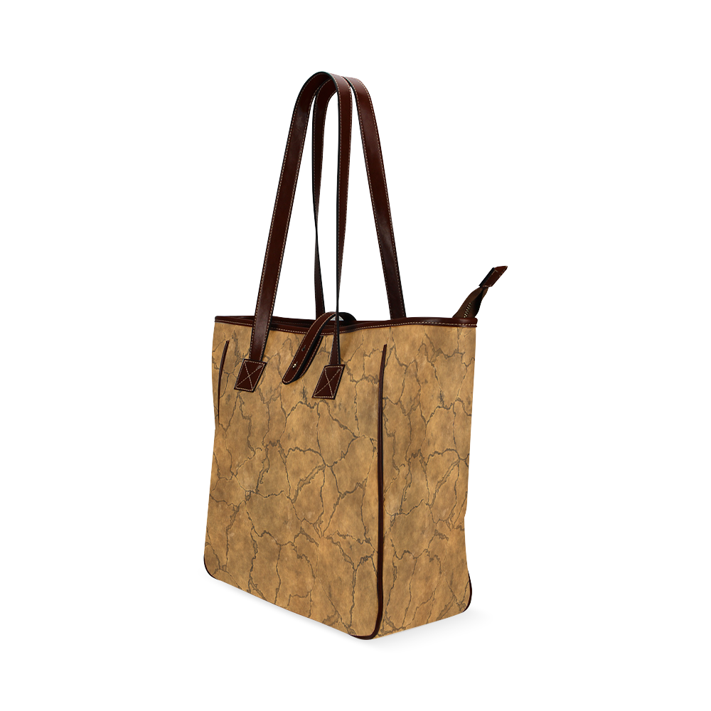 Cracked skull bone surface C by FeelGood Classic Tote Bag (Model 1644)
